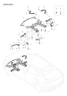 Болт с шестигранным фланцем для BYD Sealion 07 EV, 13910095-00