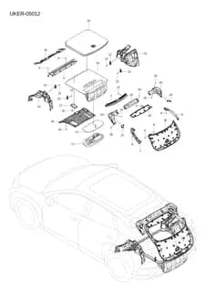 Задняя дверь нижний защита в сборе для BYD Sealion 07 EV, 14066561-00