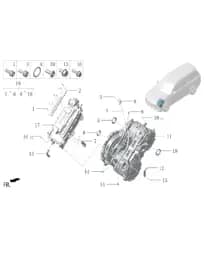 Винт Torx с полукруглой головкой-пружинный плоский подушка в сборе для Lixiang L6, 22050357