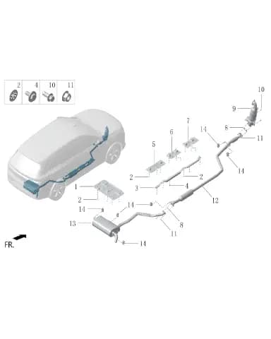 Задний stage muffler изоляционная панель для Lixiang L6, LAA-12040015