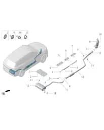 Задний stage muffler изоляционная панель для Lixiang L6, LAA-12040015