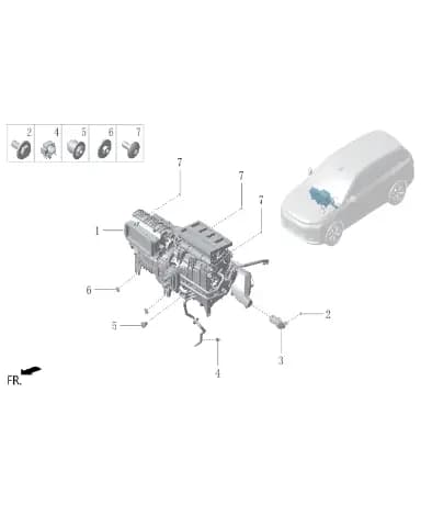 Передний hvac в сборе для Lixiang L6, LAA-30090011