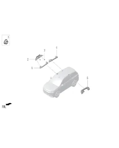 Передний крыша ручка для Lixiang L6, LAA-50190011