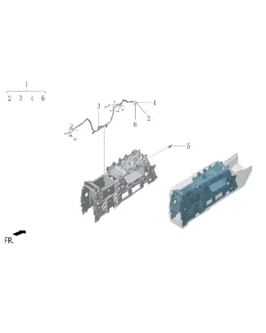 Центральная консоль жгут проводки в сборе для Lixiang L6, LAA-52020078