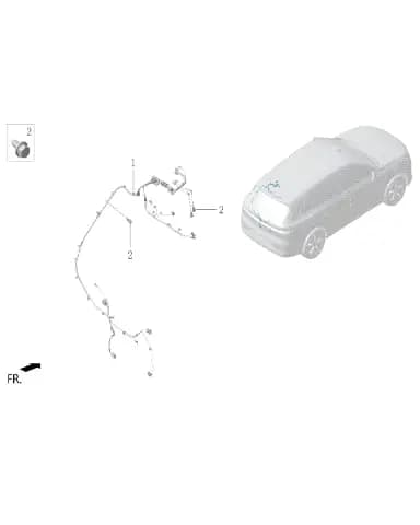 Задний дверь жгут в сборе для Lixiang L6, LAA-52020097