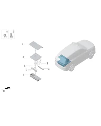 Багажный инструмент блок для Lixiang L6, LAA-56080045