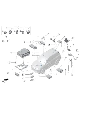 5g антенна для Lixiang L6, LAA-70010017