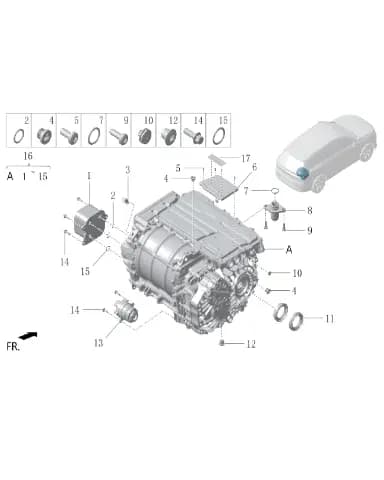 Масло радиатор для Lixiang L6, LAA-90000266