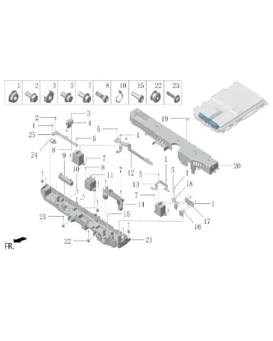 Гайки с шестигранным фланцем для Lixiang L6, M01B-90000180