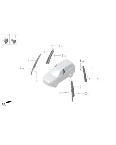 Пластиковый посадочное место гайки для Lixiang L6, M01-89398004