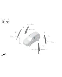 Пластиковый посадочное место гайки для Lixiang L6, M01-89398004