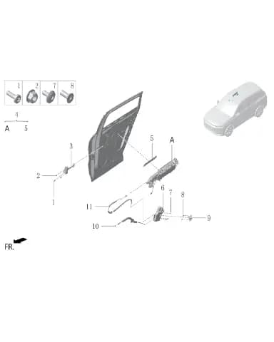 Винт Torx с полукруглой головкой для Lixiang L6, Q215B0825T1F71S