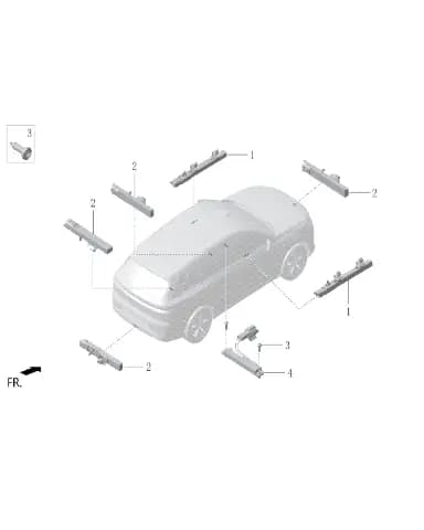 Автомобильный дверь низкий-частота антенна для Lixiang L6, X01-36180018