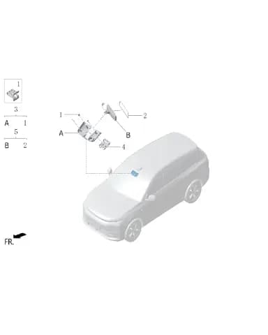 Пружинный клипса для Lixiang L6, X01-89689104