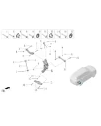 Болт с шестигранным фланцем для Lixiang L6, X01-89185136