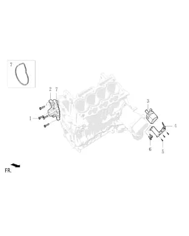 Механический водяной насос в сборе для Lixiang L7, 1001447