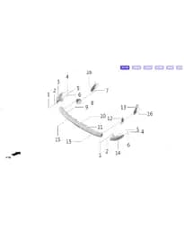 Боковой slip клипса для Lixiang L7, A01-41330011