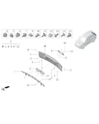 Пластиковый клипса для Lixiang L7, A01-55000013