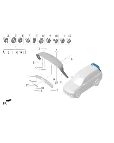 Гайки с шестигранным фланцем для Lixiang L7, D01-89320005