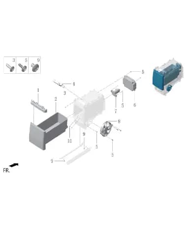 Узел приборная панель холодильник контроллер для Lixiang L7, LAA-50020124