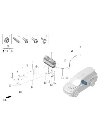 Separate трубка хомут I I для Lixiang L7, M01-11040017