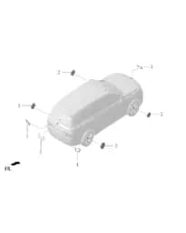 Ступица колеса центральный крышка в сборе matte черный для Lixiang L7, M01-39210040EX04