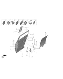 Заглушка,кузов для Lixiang L7, M01-61070035