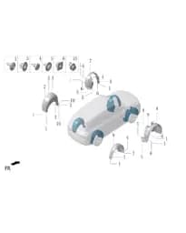 Втулка троса стояночного тормоза для Lixiang L7, M01-89398101