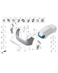 Пружинная гайка типа A для Lixiang L7, M01B-28040023