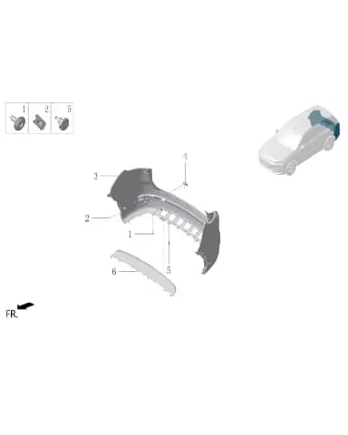 Пружинная гайка типа A для Lixiang L7, M01B-28040030