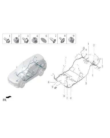 Болт с шестигранным фланцем для Lixiang L7, Q1840616F70