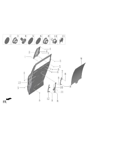Болт с шестигранным фланцем для Lixiang L7, Q1860612F36