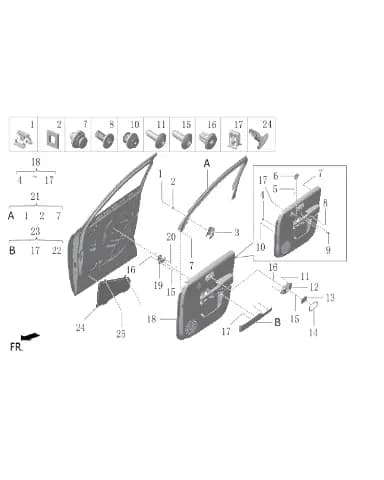 Болт с шестигранным фланцем для Lixiang L7, Q1860612F36