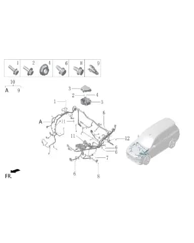 Болт с шестигранным фланцем для Lixiang L7, Q1860620F61