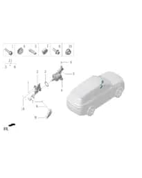 Болт с шестигранным фланцем для Lixiang L7, Q1860835F36