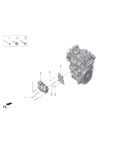 Болт с шестигранным фланцем для Lixiang L7, Q1860855F61