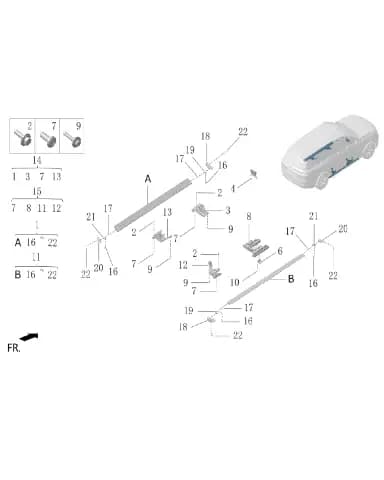 Винт Torx с полукруглой головкой для Lixiang L7, Q215B0820T1F71