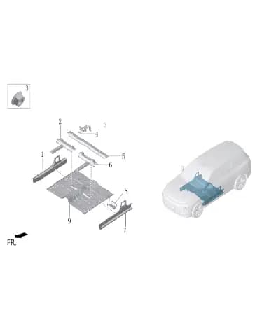 Гайки с шестигранным фланцем для Lixiang L7, Q32006F36