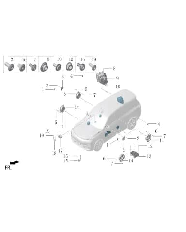Микрофон в сборе для Lixiang L7, X01-70040039