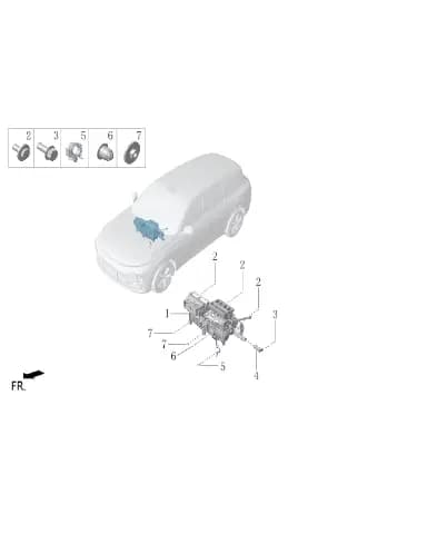 Пластиковый посадочное место гайки для Lixiang L7, X01-81010013