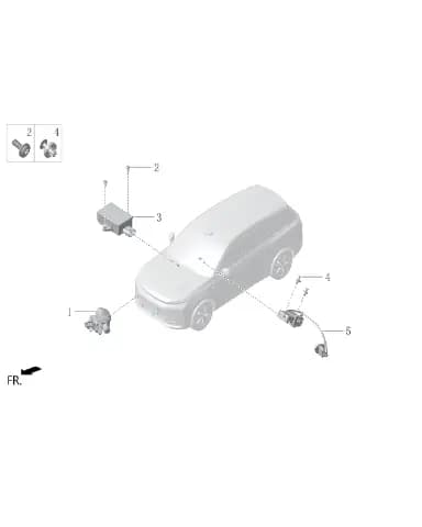 Датчик наружной температуры в сборе для Lixiang L7, X01-81120012