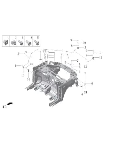 Стопорный клипса для Lixiang L7, X01-84022104