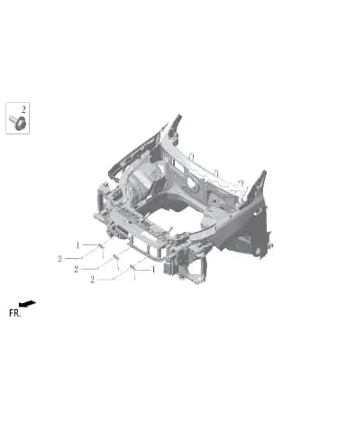 Противоударный удар балка соединительный пластина для Lixiang L7, X01-84060019