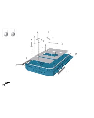 Пенонаполнитель подушка подушка 4 для Lixiang L7, X01-90000560