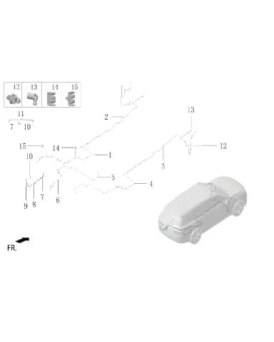 Cedar tree трех трубка хомут для Lixiang L7, X01-90000604