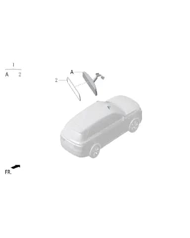 Transparent border внутренний заднего вида зеркало для Lixiang L7, X01-90000889