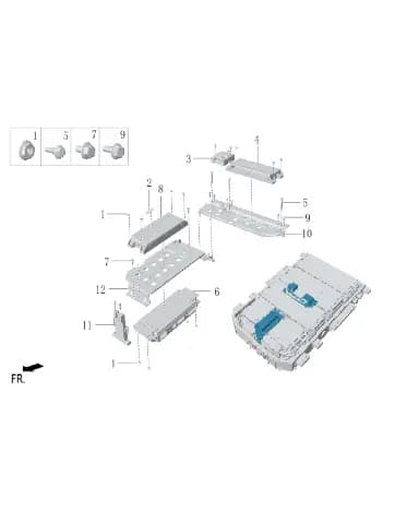 Болт с шестигранным фланцем для Lixiang L7, X02-90000114