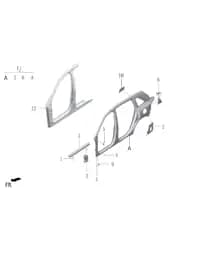Левый боковой задний соединительный пластина под окрас для Lixiang L7, X03-90000123