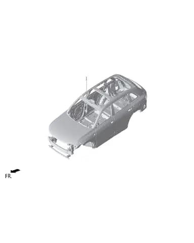Кузов под окраску для Lixiang L7, X03-90000580