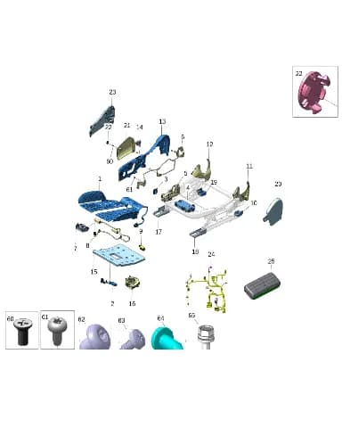 Винт для Zeekr X, 6608096752